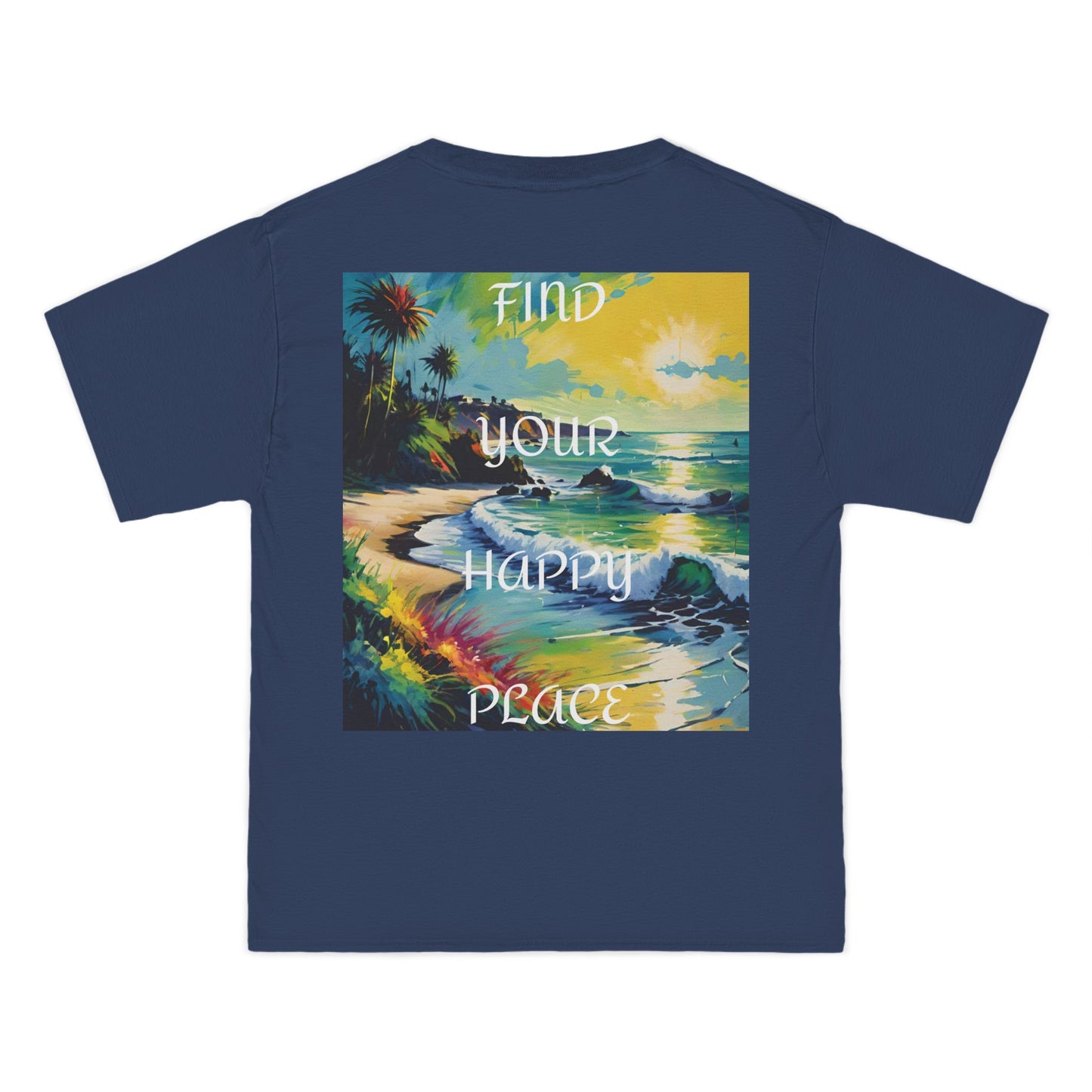 DECODED | FIND YOUR HAPPY PLACE | Unisex Beefy-T® Short-Sleeve T-Shirt