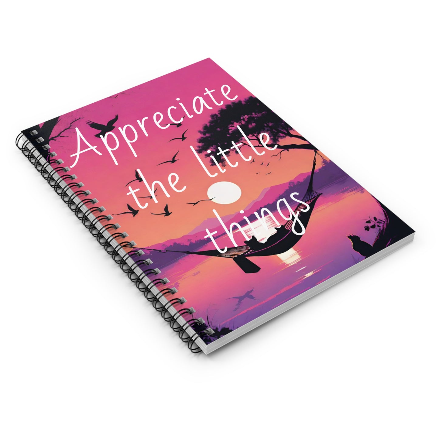 D3C0D3D | APPRECIATE THE LITTLE THINGS | SPIRAL NOTEBOOK
