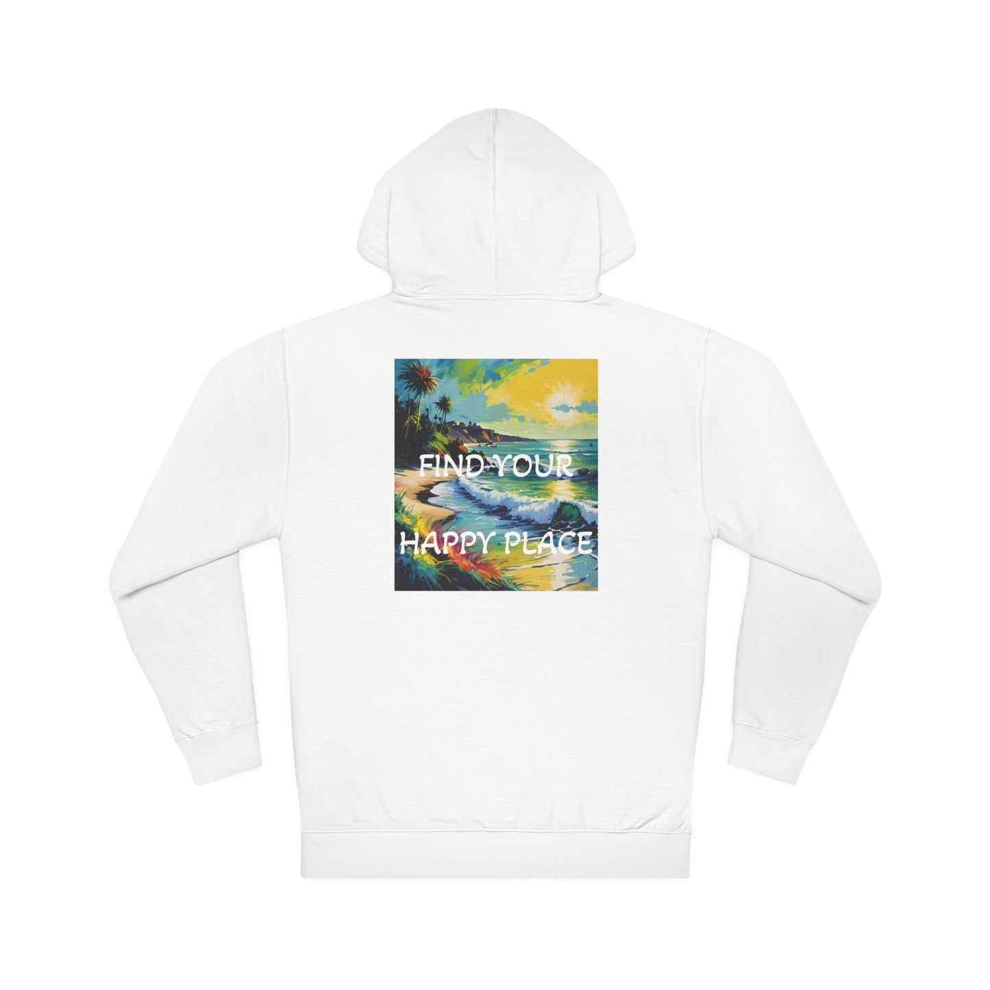 DECODED | FIND YOUR HAPPY PLACE | Unisex Hooded Sweatshirt