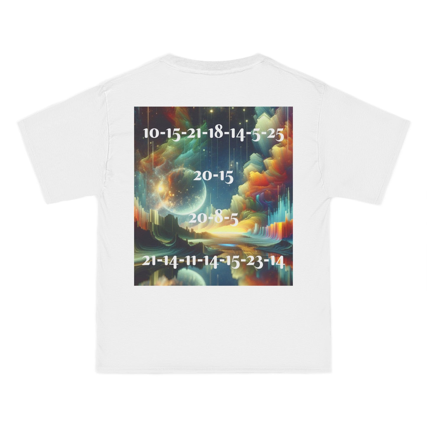ENCODED | JOURNEY TO THE UNKNOWN Unisex Beefy-T® short-sleeve T-shirt