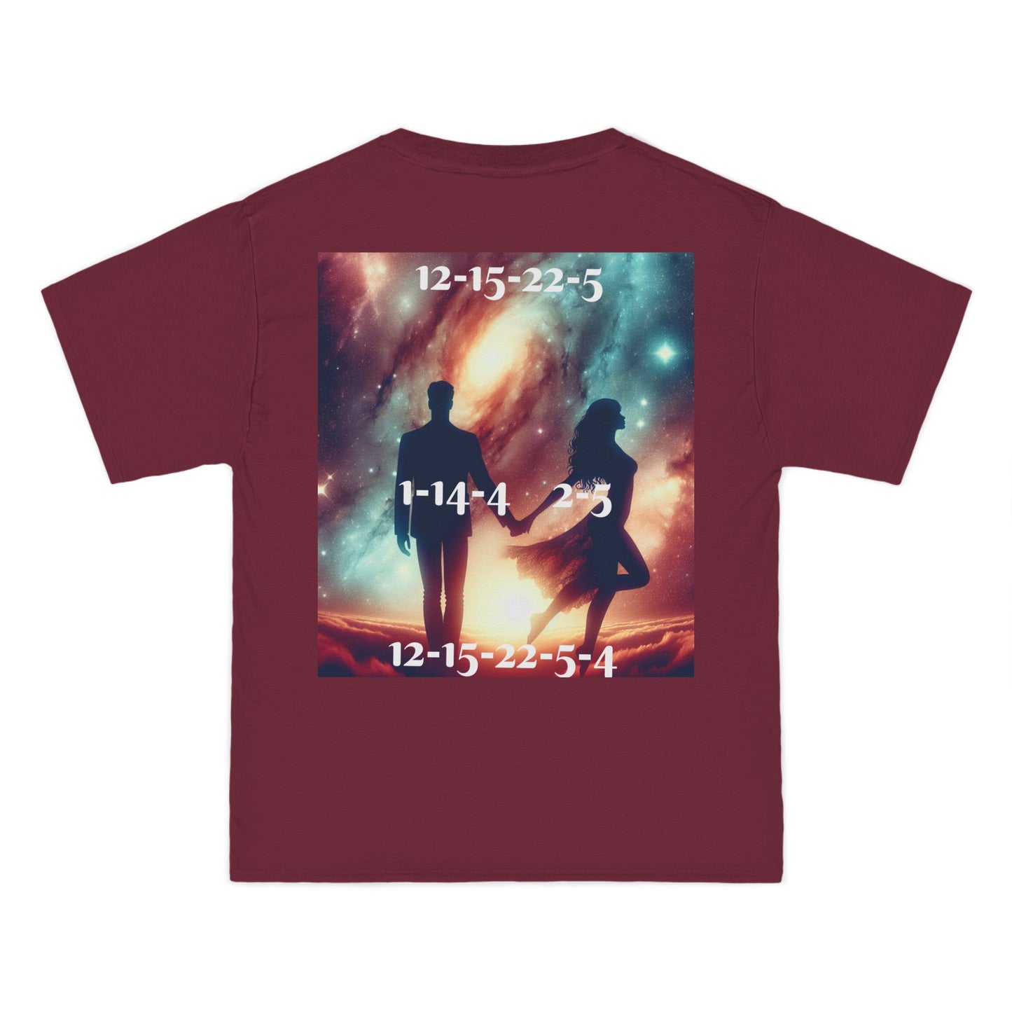 ENCODED | LOVE AND BE LOVED Unisex Beefy-T® short-sleeve T-shirt
