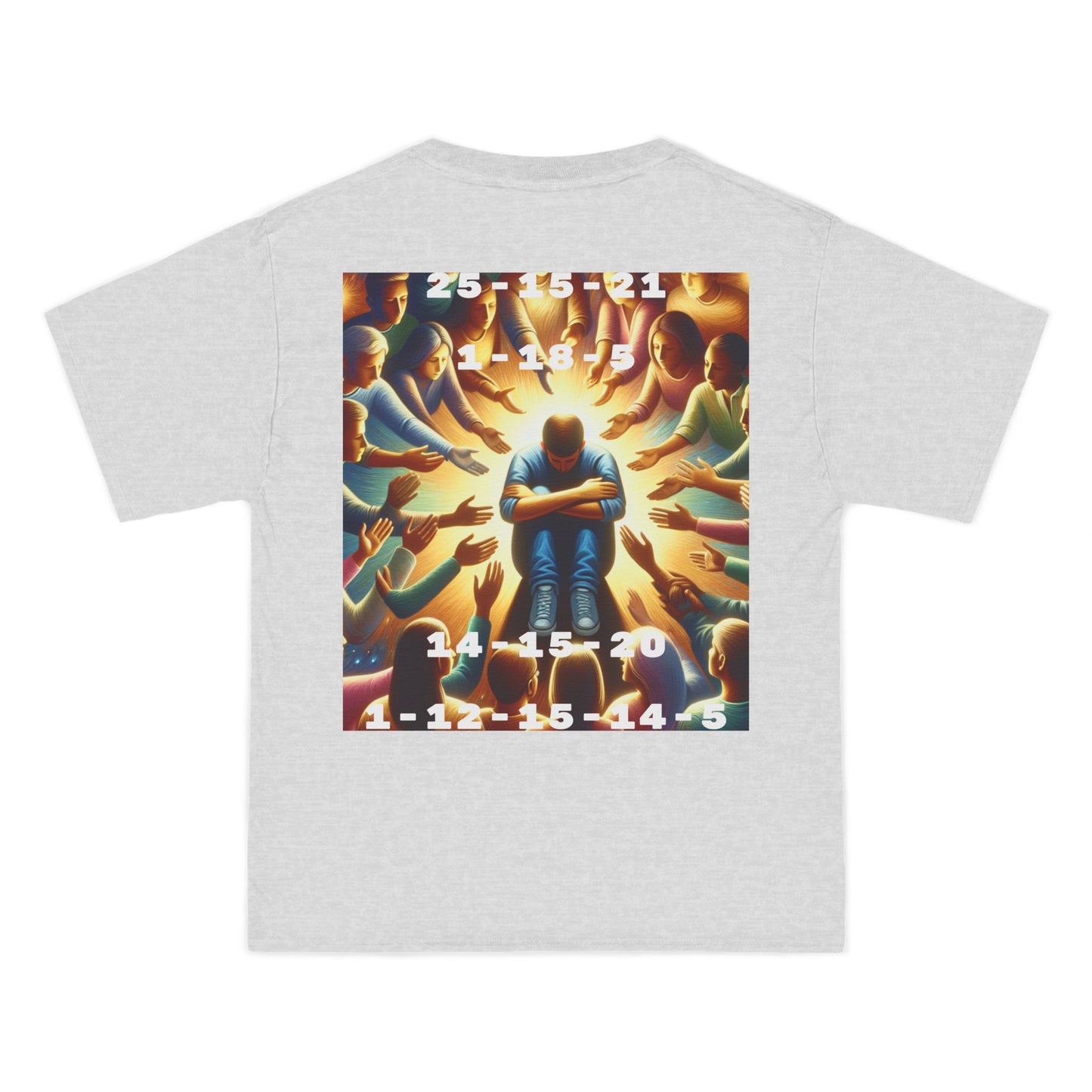 ENCODED | YOU ARE NOT ALONE Unisex Beefy-T® short-sleeve T-shirt