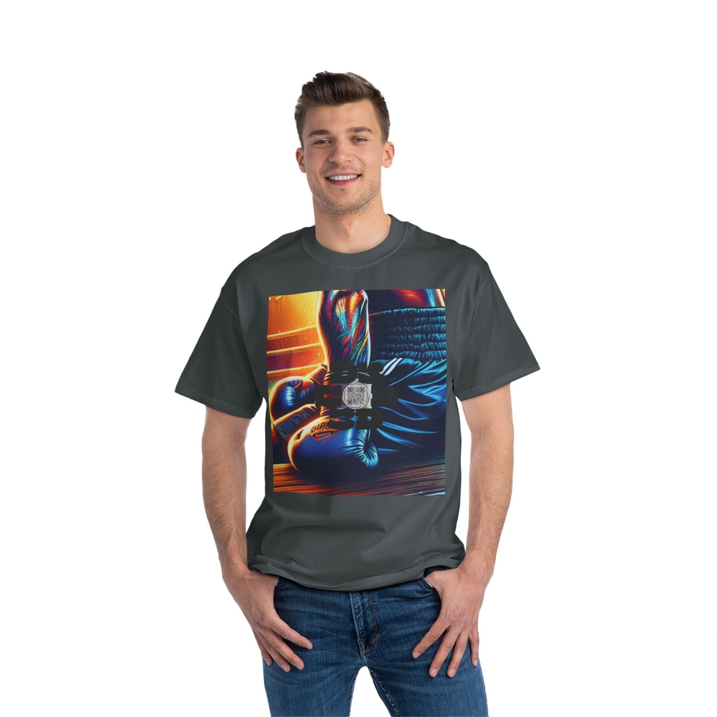 ENCODED | DEFY DEFEAT Unisex Beefy-T® Short-Sleeve T-Shirt