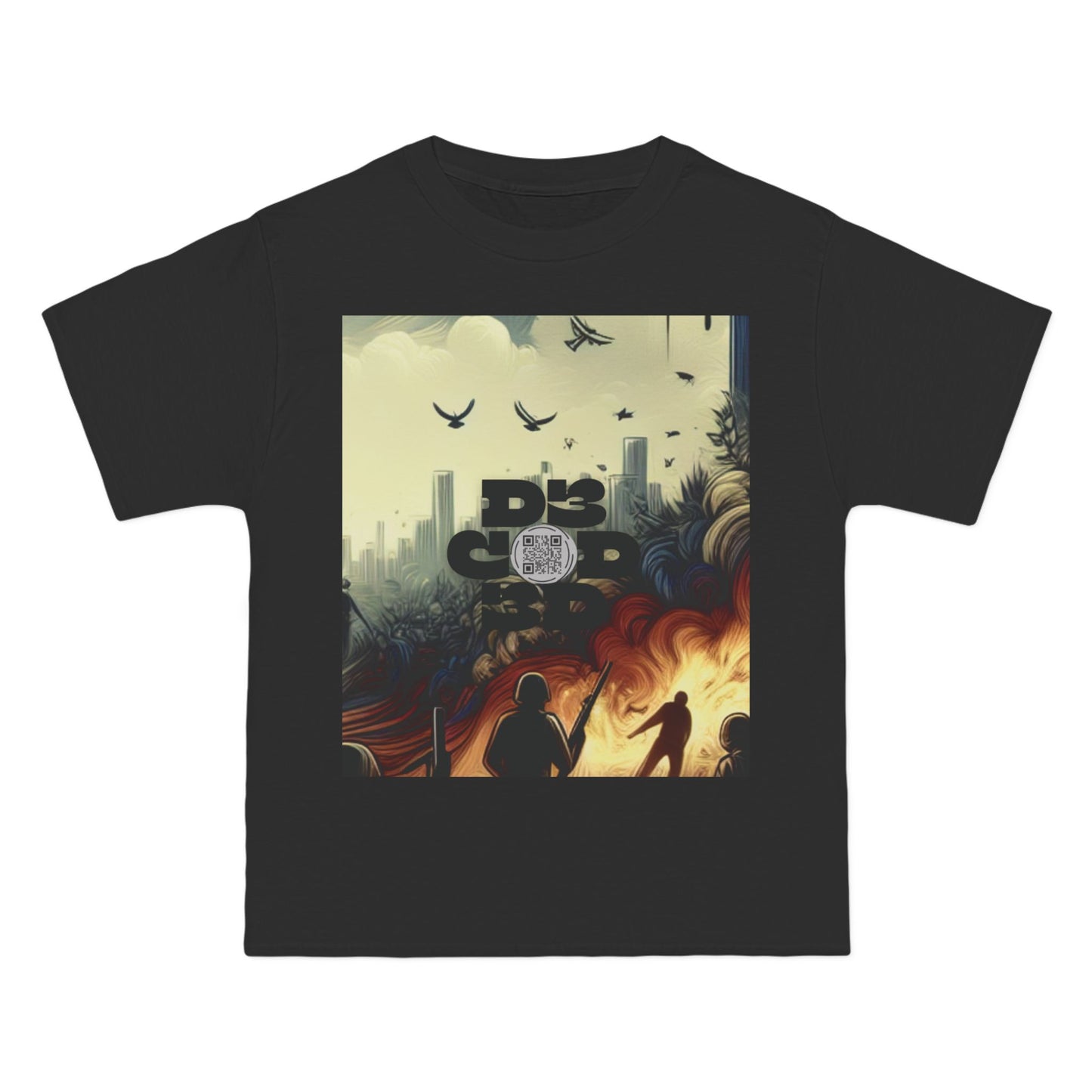 ENCODED | FEAR NO EVIL Unisex Beefy-T® Short-Sleeve T-Shirt