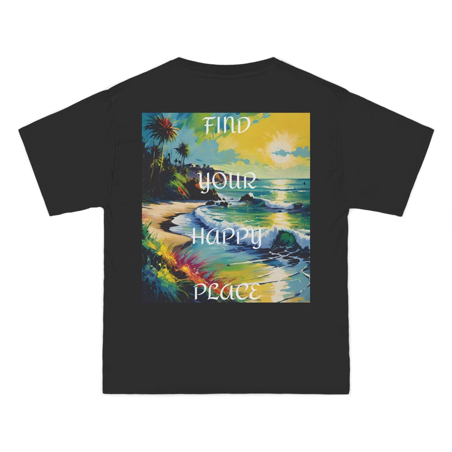 DECODED | FIND YOUR HAPPY PLACE | Unisex Beefy-T® Short-Sleeve T-Shirt