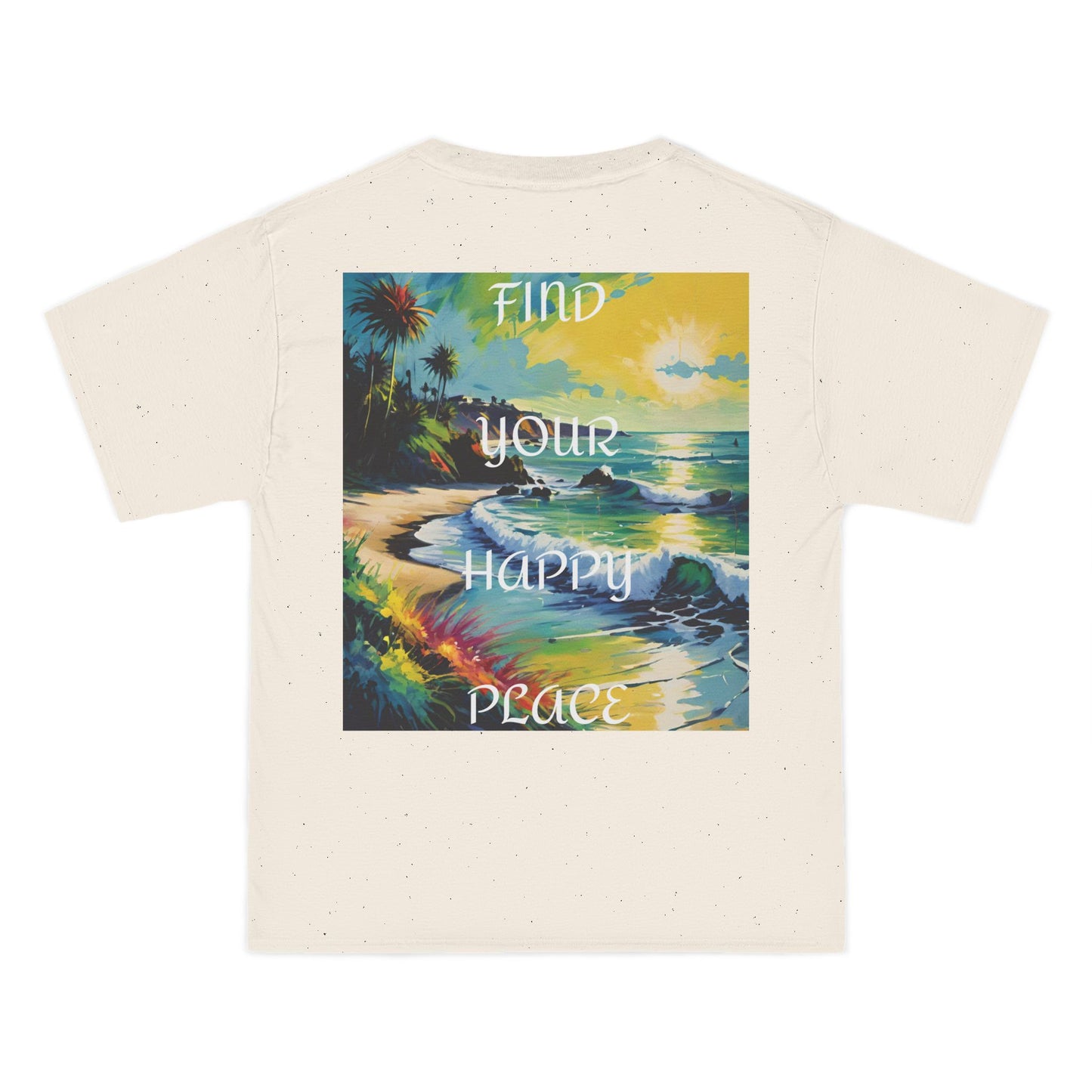 DECODED | FIND YOUR HAPPY PLACE | Unisex Beefy-T® Short-Sleeve T-Shirt