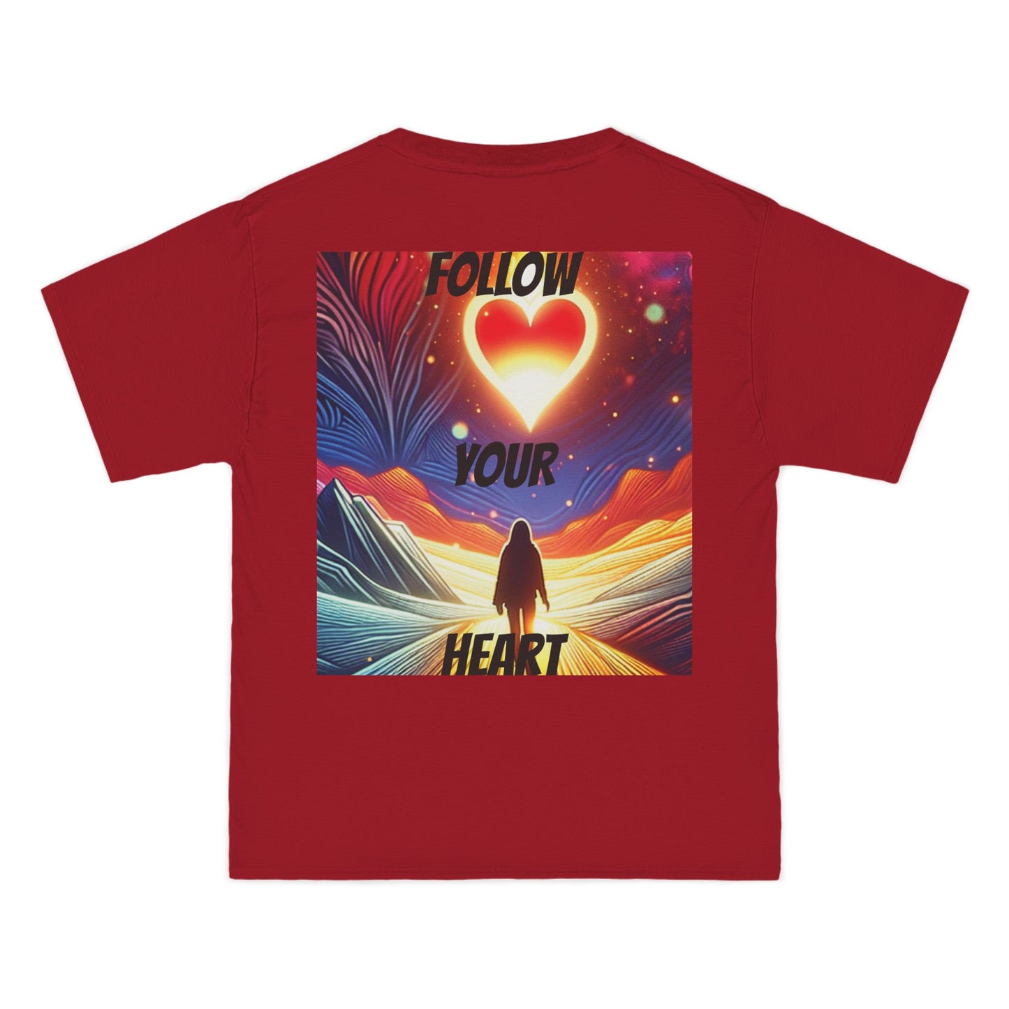 DECODED | FOLLOW YOUR HEART | Unisex Beefy-T® Short-Sleeve T-Shirt