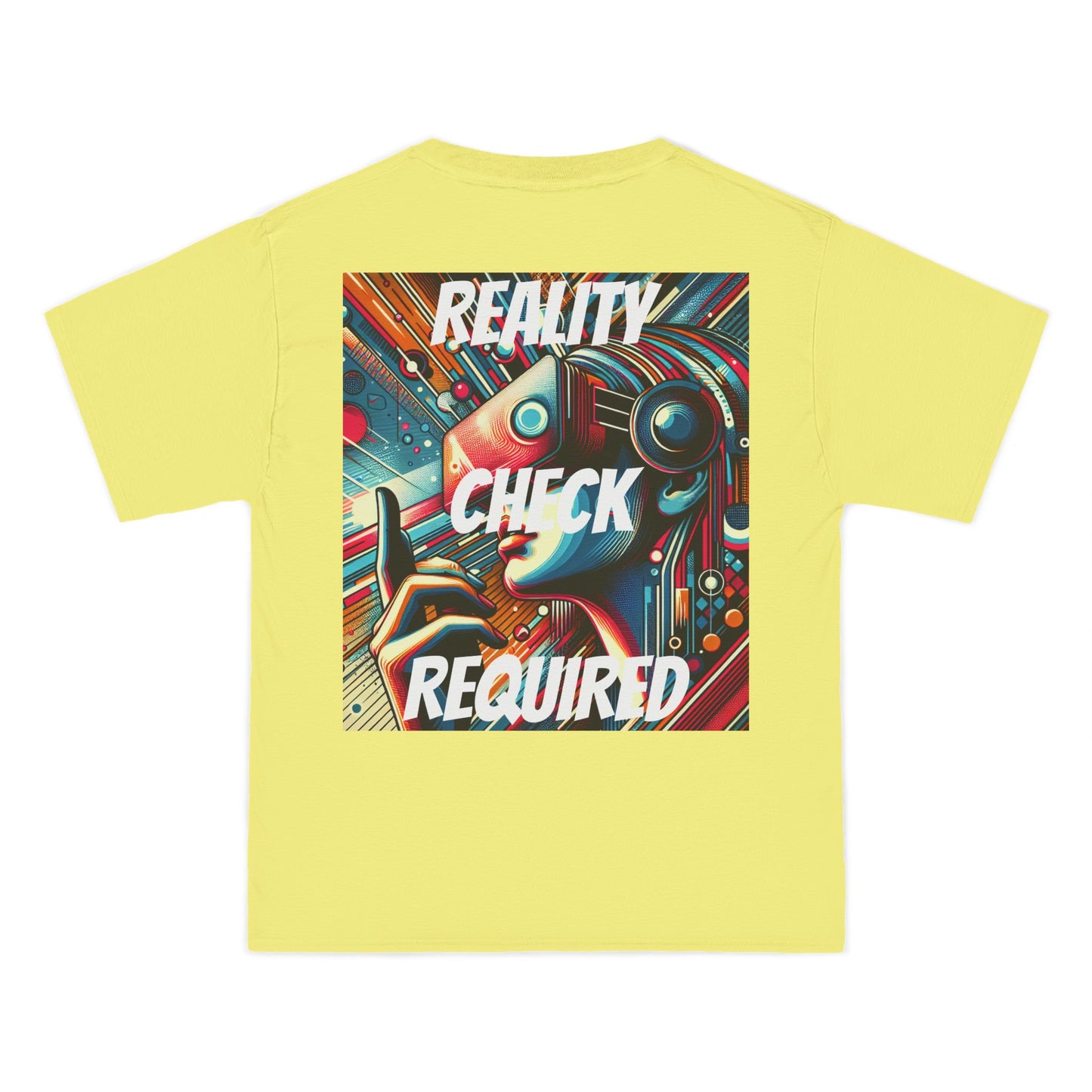 DECODED | REALITY CHECK REQUIRED | Unisex Beefy-T® Short-Sleeve T-Shirt
