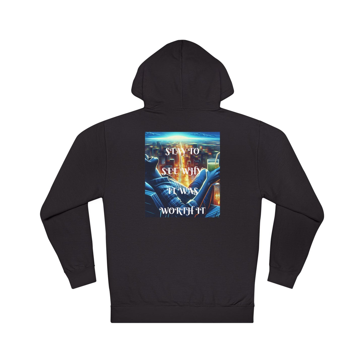 DECODED | STAY TO SEE WHY IT WAS WORTH IT | Unisex Hooded Sweatshirt