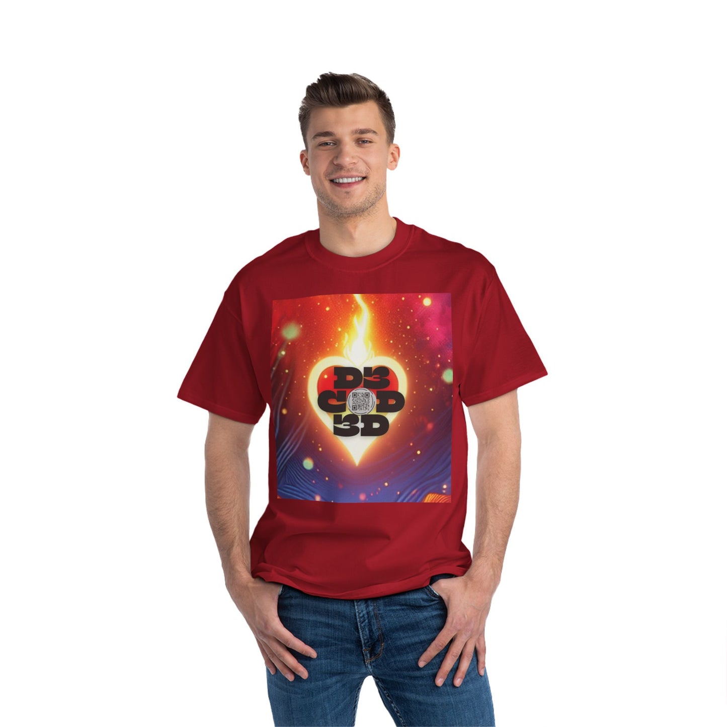 DECODED | FOLLOW YOUR HEART | Unisex Beefy-T® Short-Sleeve T-Shirt