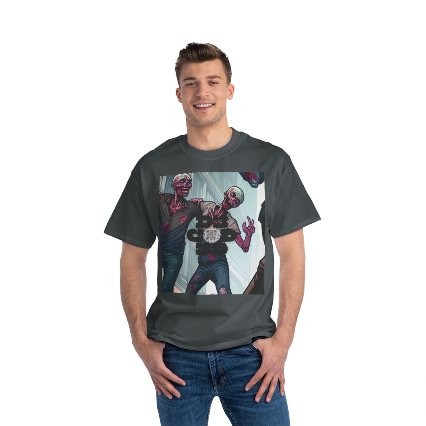NO CODE | LOVE CONQUERS ALL | Unisex Beefy-T® Short-Sleeve T-Shirt