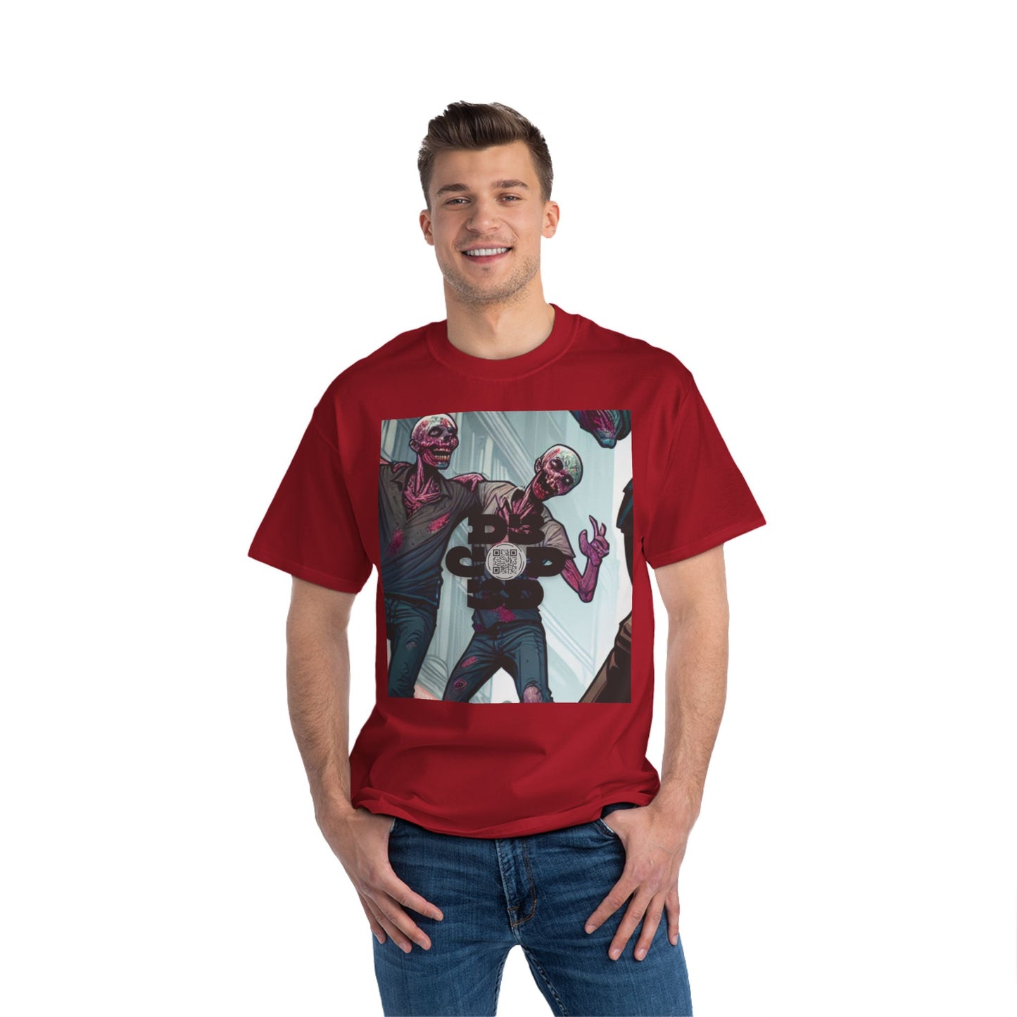 NO CODE | LOVE CONQUERS ALL | Unisex Beefy-T® Short-Sleeve T-Shirt