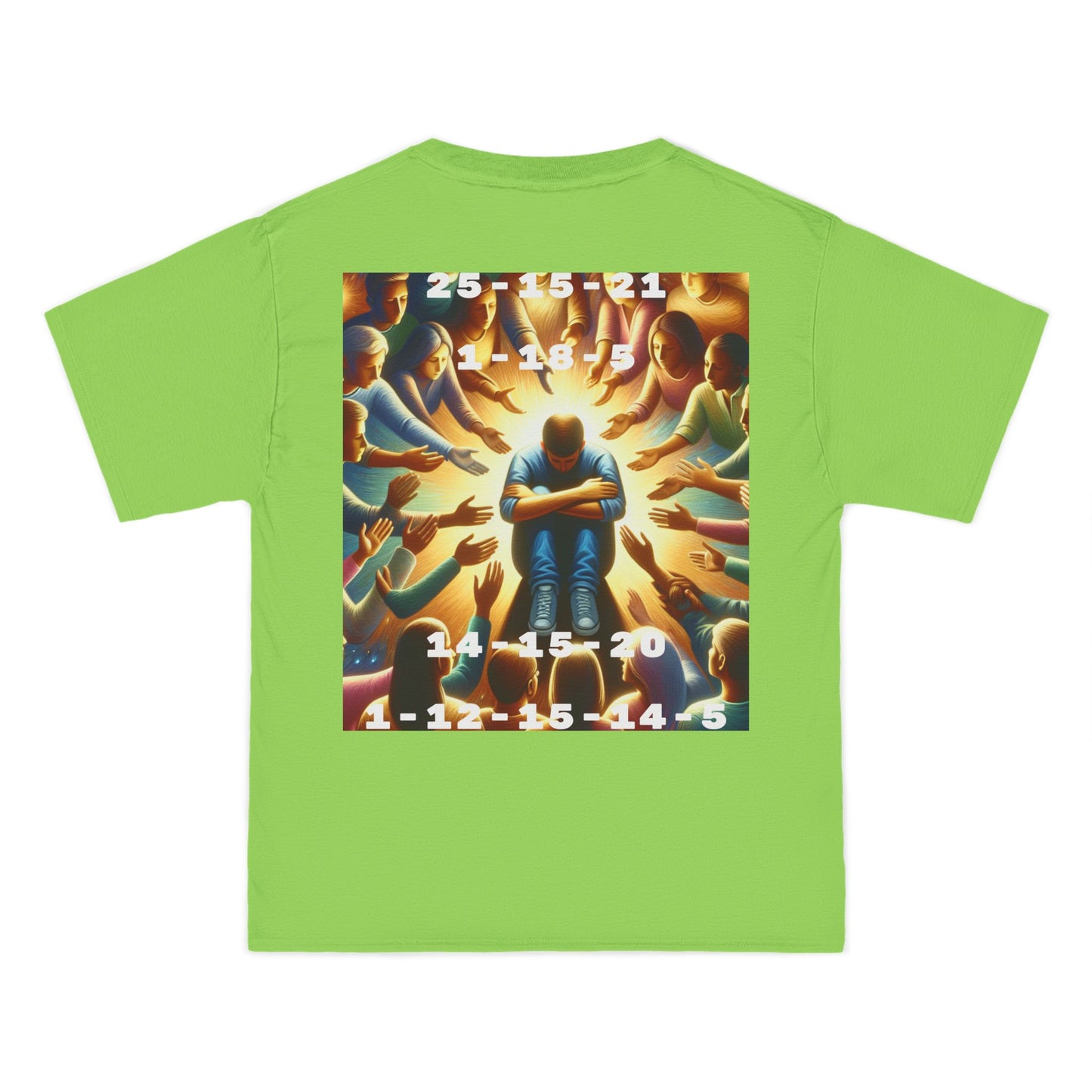 ENCODED | YOU ARE NOT ALONE Unisex Beefy-T® short-sleeve T-shirt
