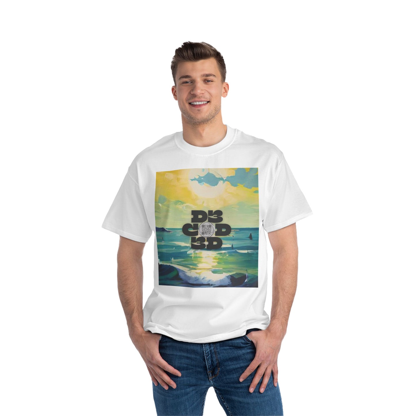 DECODED | FIND YOUR HAPPY PLACE | Unisex Beefy-T® Short-Sleeve T-Shirt