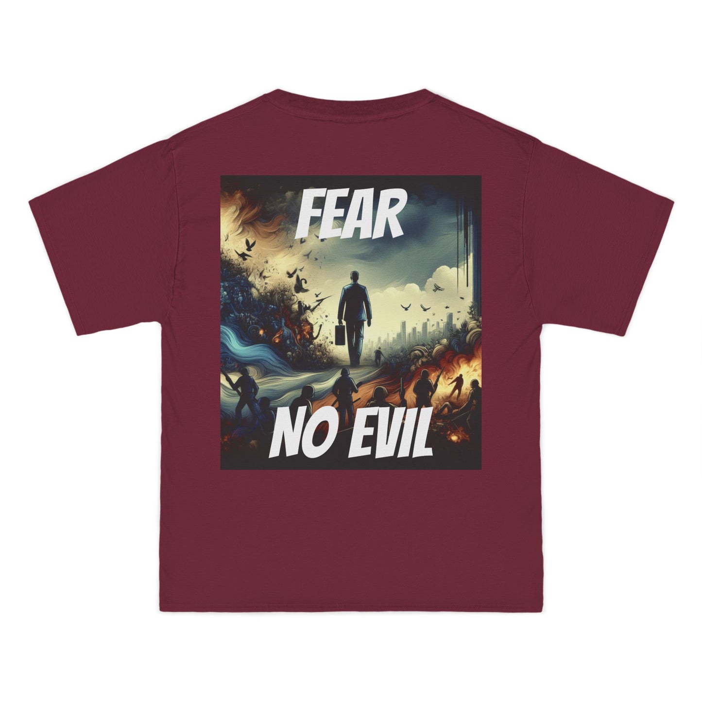 DECODED | FEAR NO EVIL | Unisex Beefy-T® Short-Sleeve T-Shirt