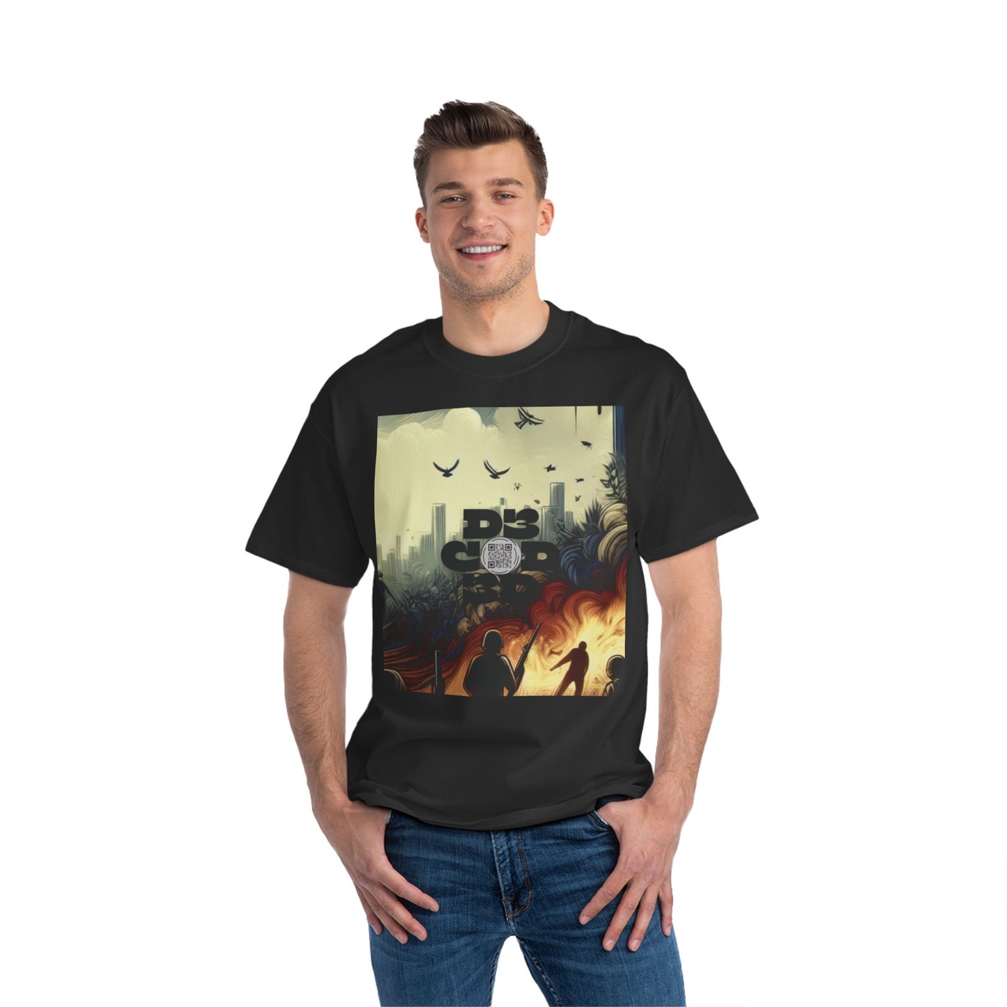 DECODED | FEAR NO EVIL | Unisex Beefy-T® Short-Sleeve T-Shirt