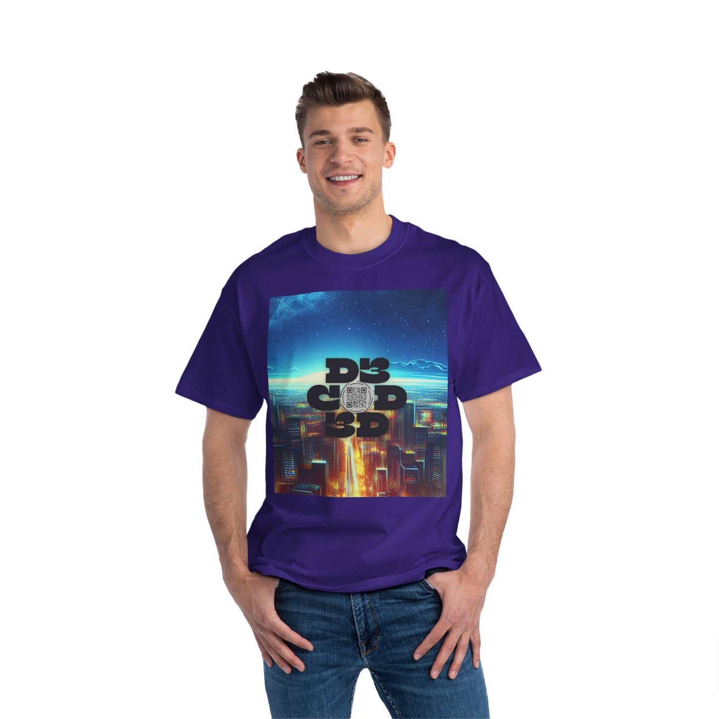 ENCODED | STAY TO SEE WHY IT WAS WORTH IT Unisex Beefy-T® short-sleeve T-Shirt