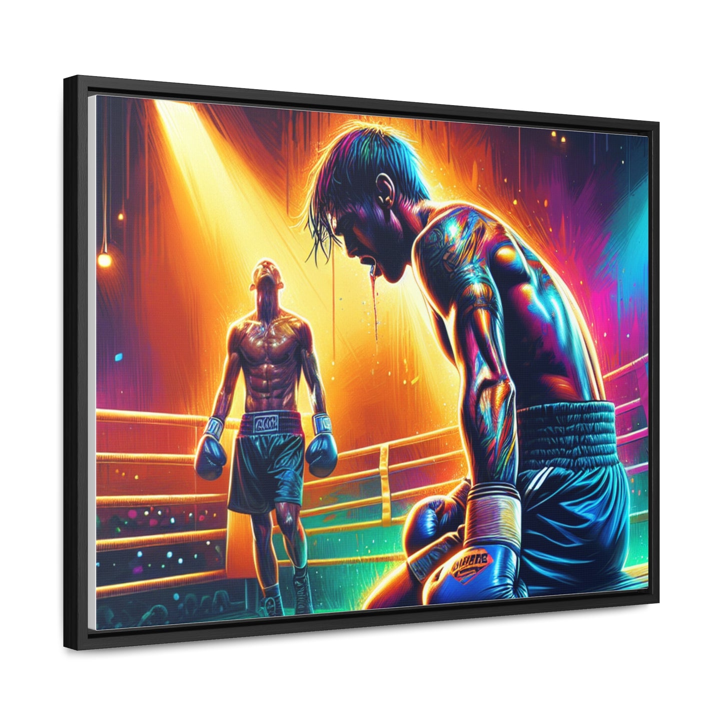 DEFY DEFEAT | Horizontal Framed Canvas