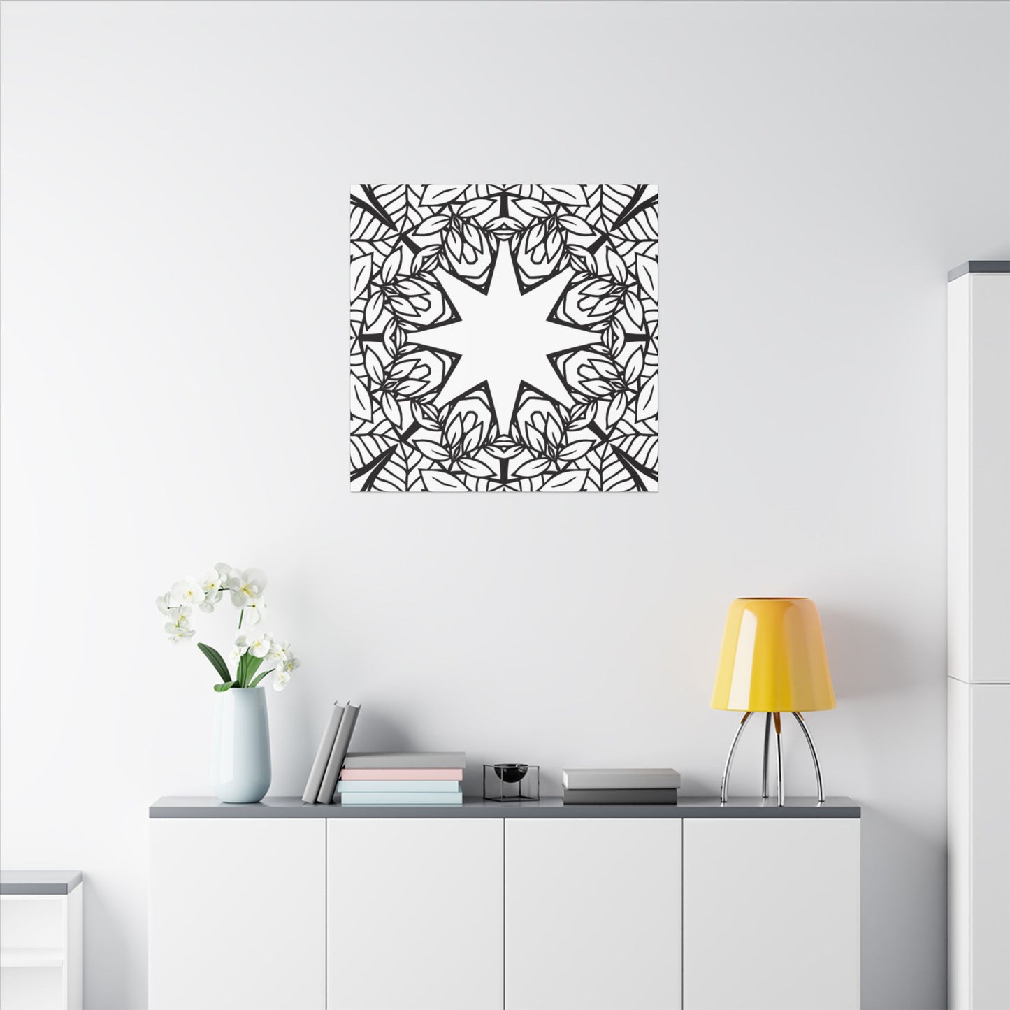 Paint-Your-Own Mandala Canvas Design #3, Stretched, 0.75" (Multi-Size)