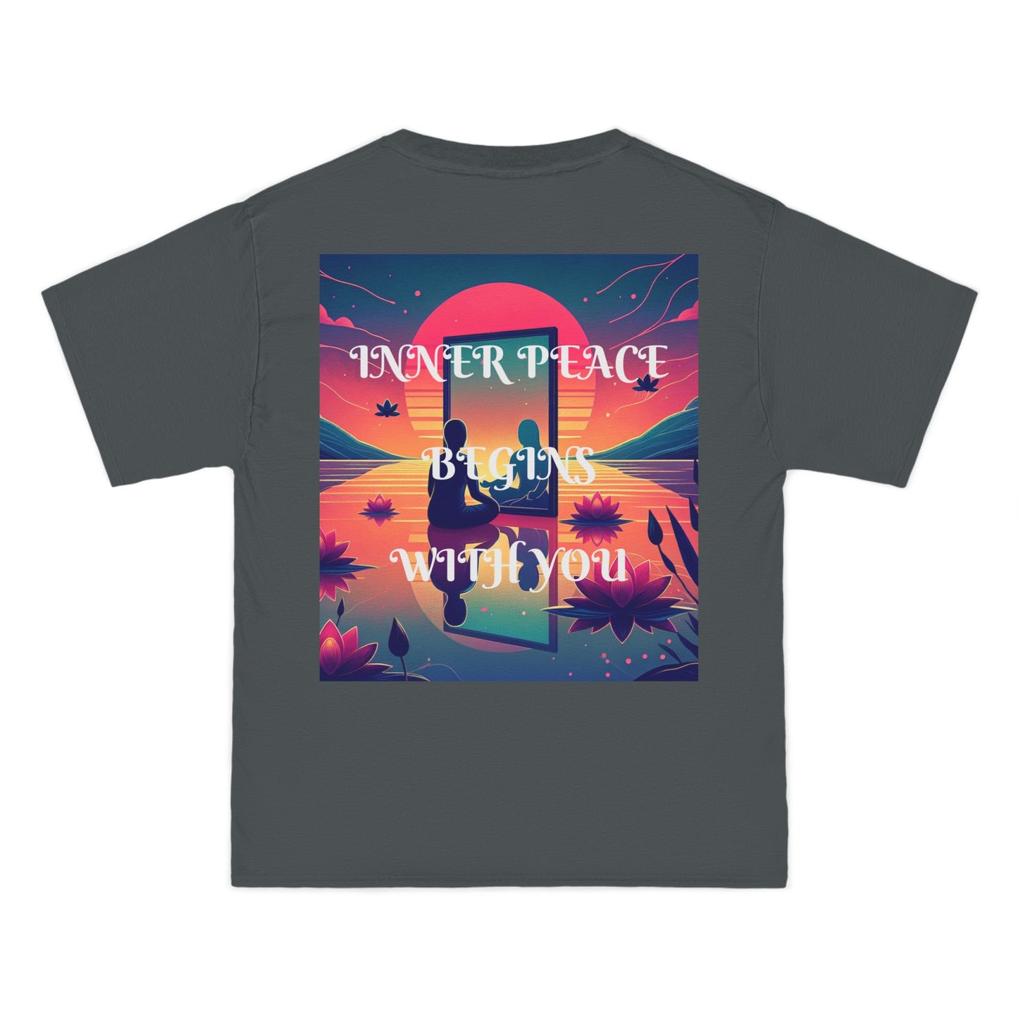 DECODED | INNER PEACE BEGINS WITH YOU | Unisex Beefy-T® short-sleeve T-shirt