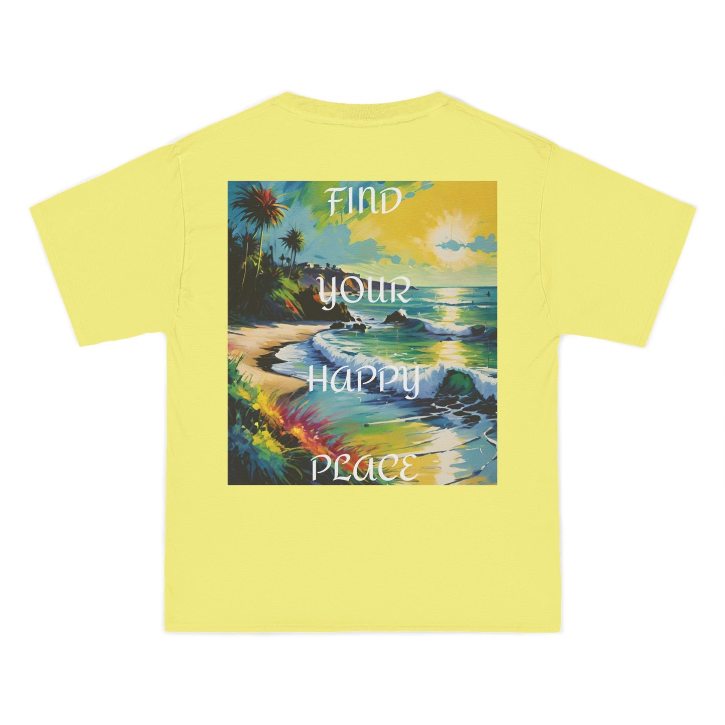DECODED | FIND YOUR HAPPY PLACE | Unisex Beefy-T® Short-Sleeve T-Shirt