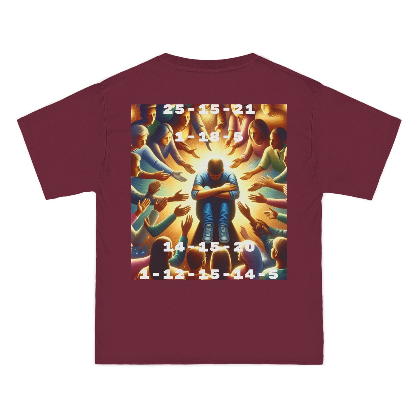 ENCODED | YOU ARE NOT ALONE Unisex Beefy-T® short-sleeve T-shirt
