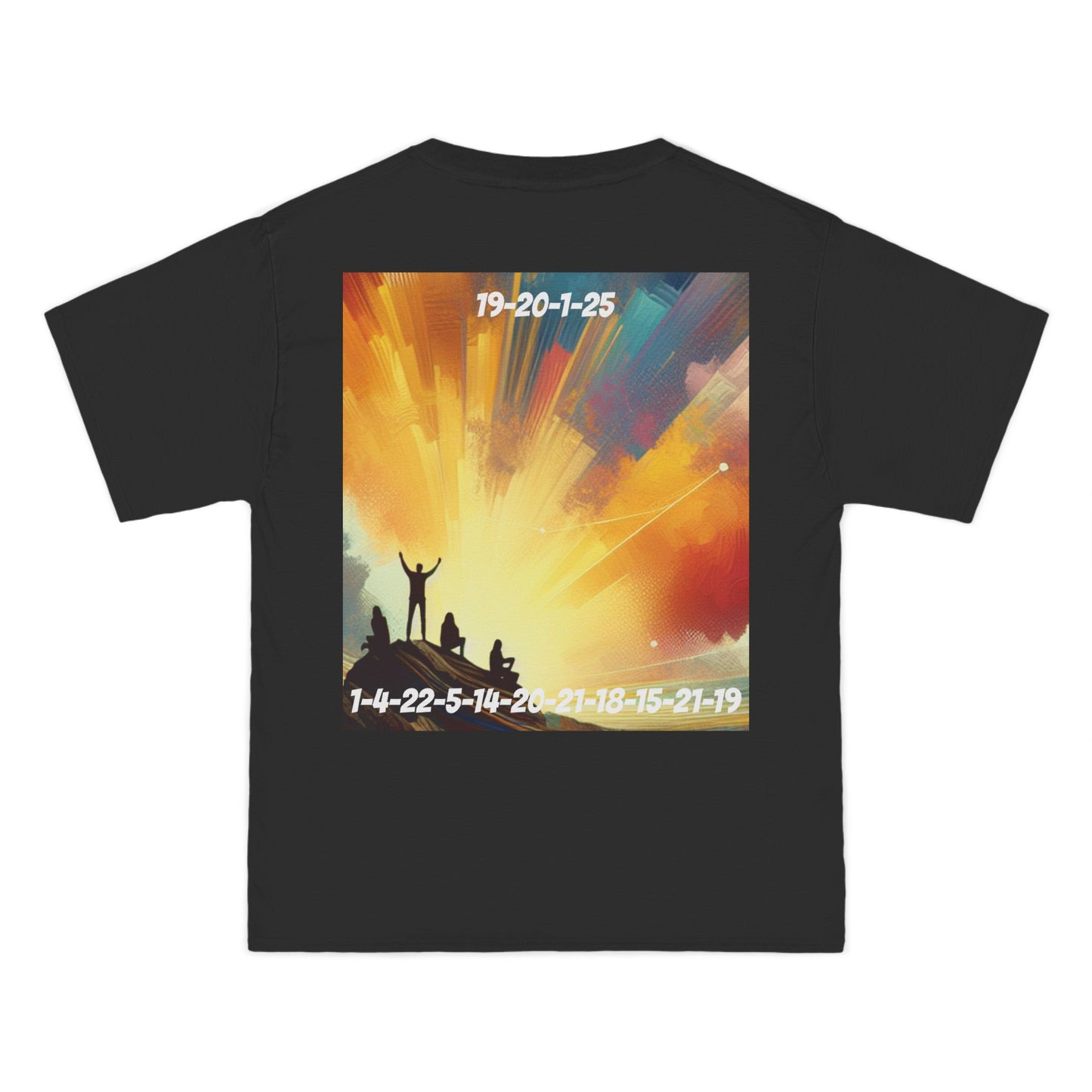 ENCODED | STAY ADVENTUROUS Unisex Beefy-T® Short-Sleeve T-Shirt