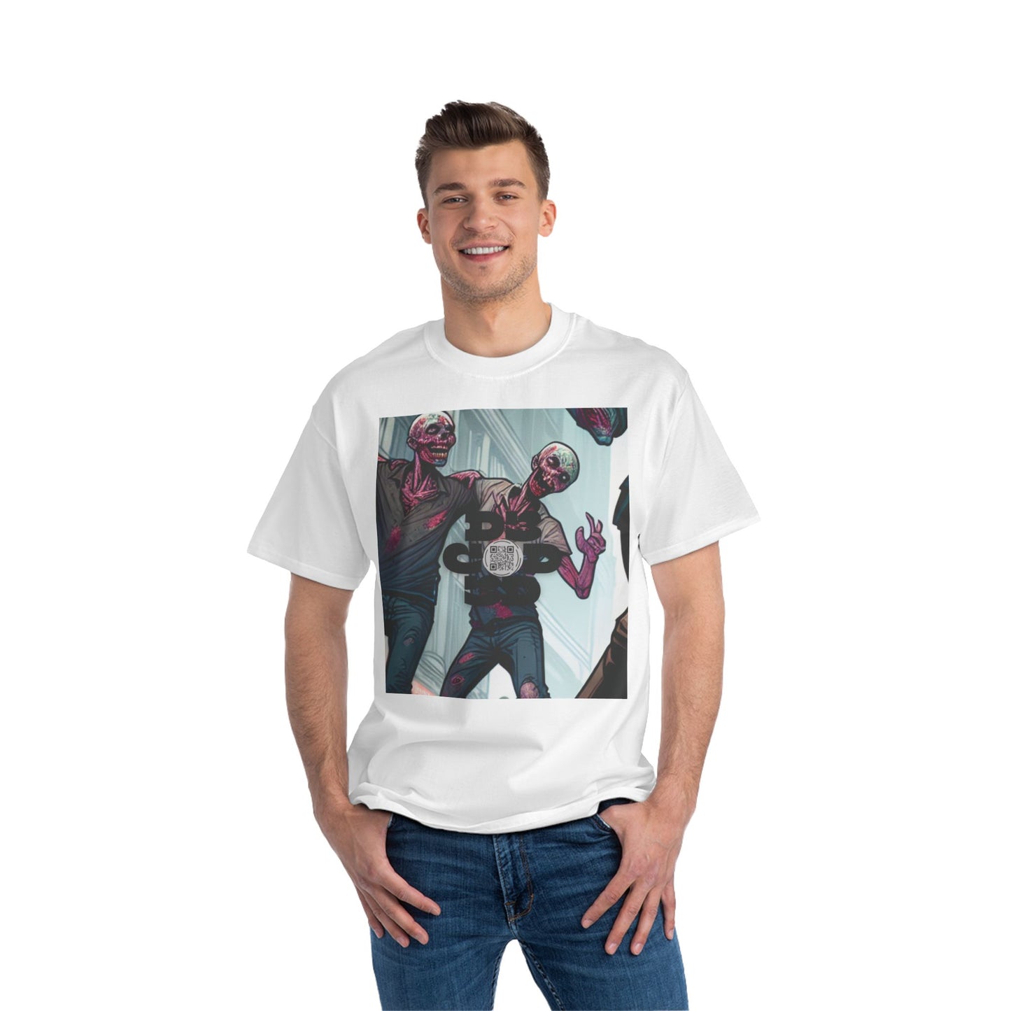NO CODE | LOVE CONQUERS ALL | Unisex Beefy-T® Short-Sleeve T-Shirt