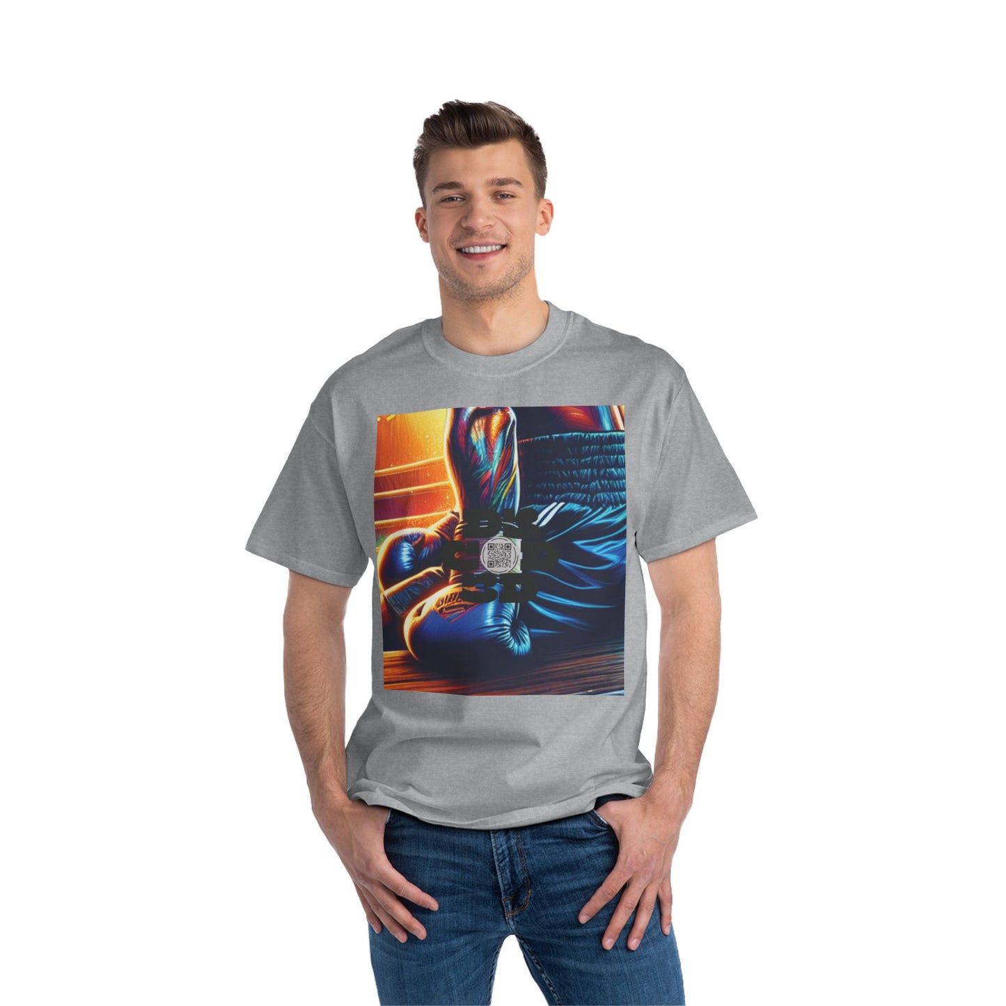 NO CODE | DEFY DEFEAT | Unisex Beefy-T® Short-Sleeve T-Shirt
