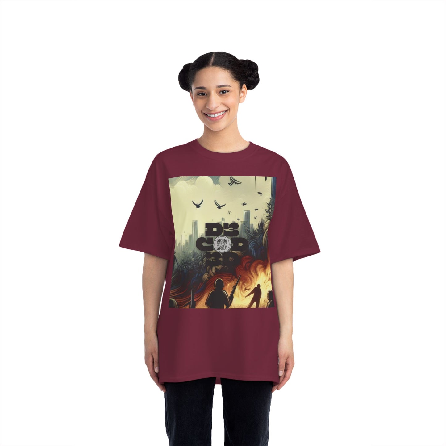 ENCODED | FEAR NO EVIL Unisex Beefy-T® Short-Sleeve T-Shirt
