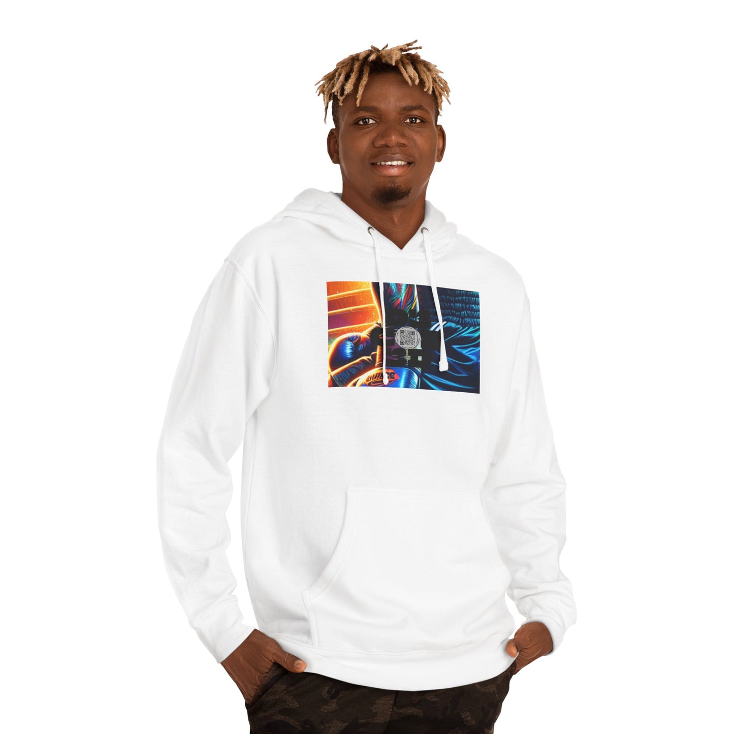 NO CODE | DEFY DEFEAT | Unisex Hooded Sweatshirt