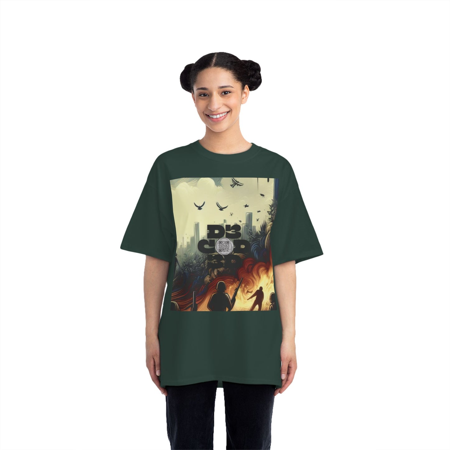 ENCODED | FEAR NO EVIL Unisex Beefy-T® Short-Sleeve T-Shirt