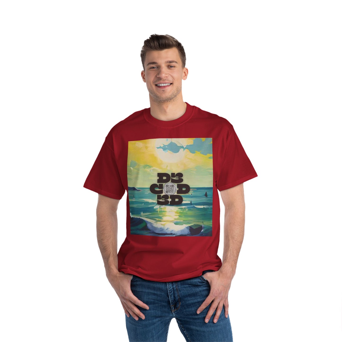 DECODED | FIND YOUR HAPPY PLACE | Unisex Beefy-T® Short-Sleeve T-Shirt
