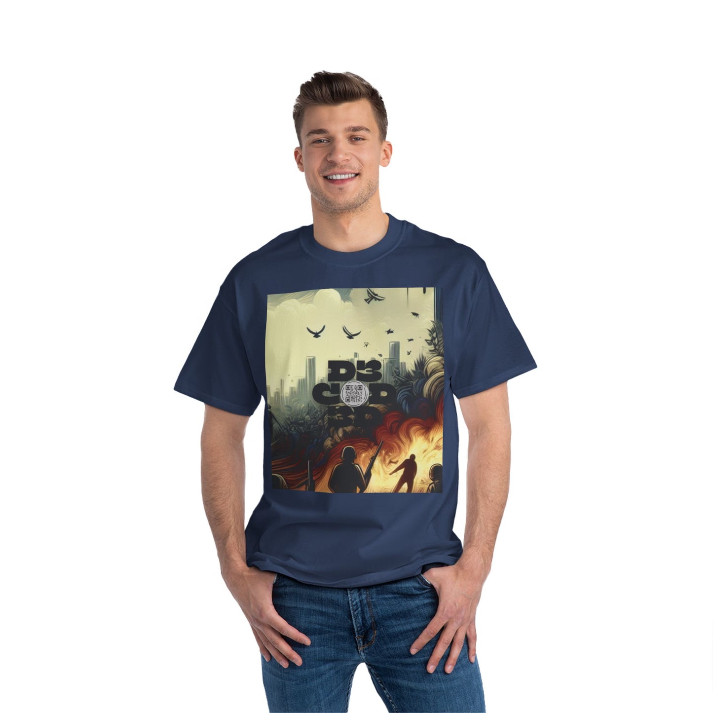 DECODED | FEAR NO EVIL | Unisex Beefy-T® Short-Sleeve T-Shirt