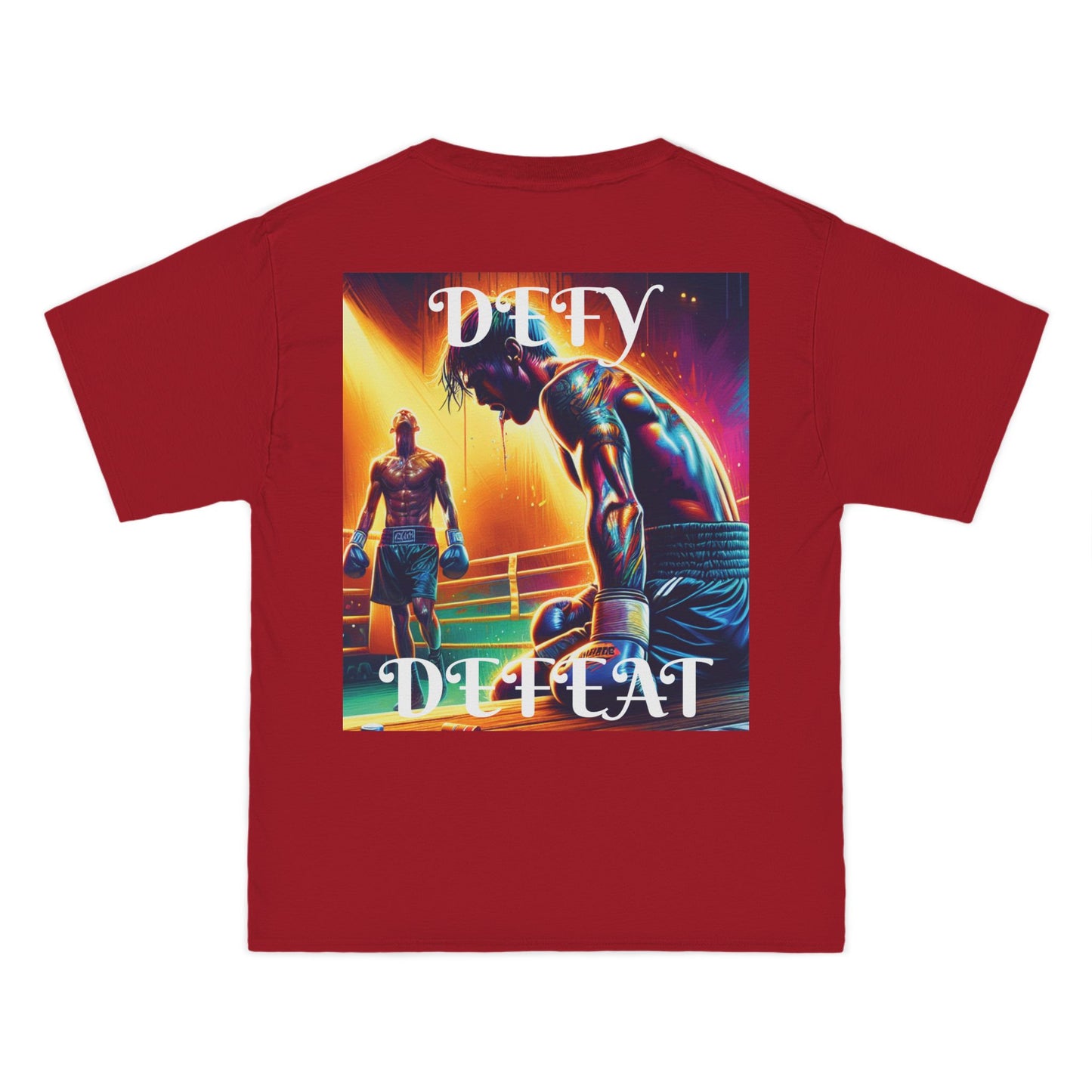 DECODED | DEFY DEFEAT | Unisex Beefy-T® Short-Sleeve T-Shirt
