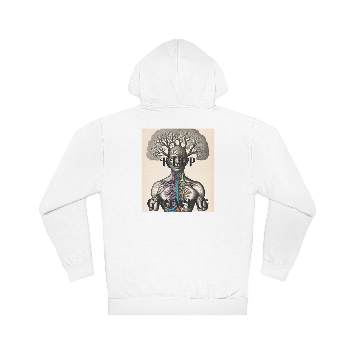 DECODED | KEEP GROWING | Unisex Hooded Sweatshirt