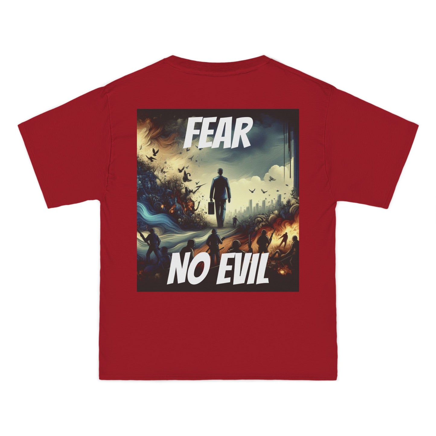 DECODED | FEAR NO EVIL | Unisex Beefy-T® Short-Sleeve T-Shirt