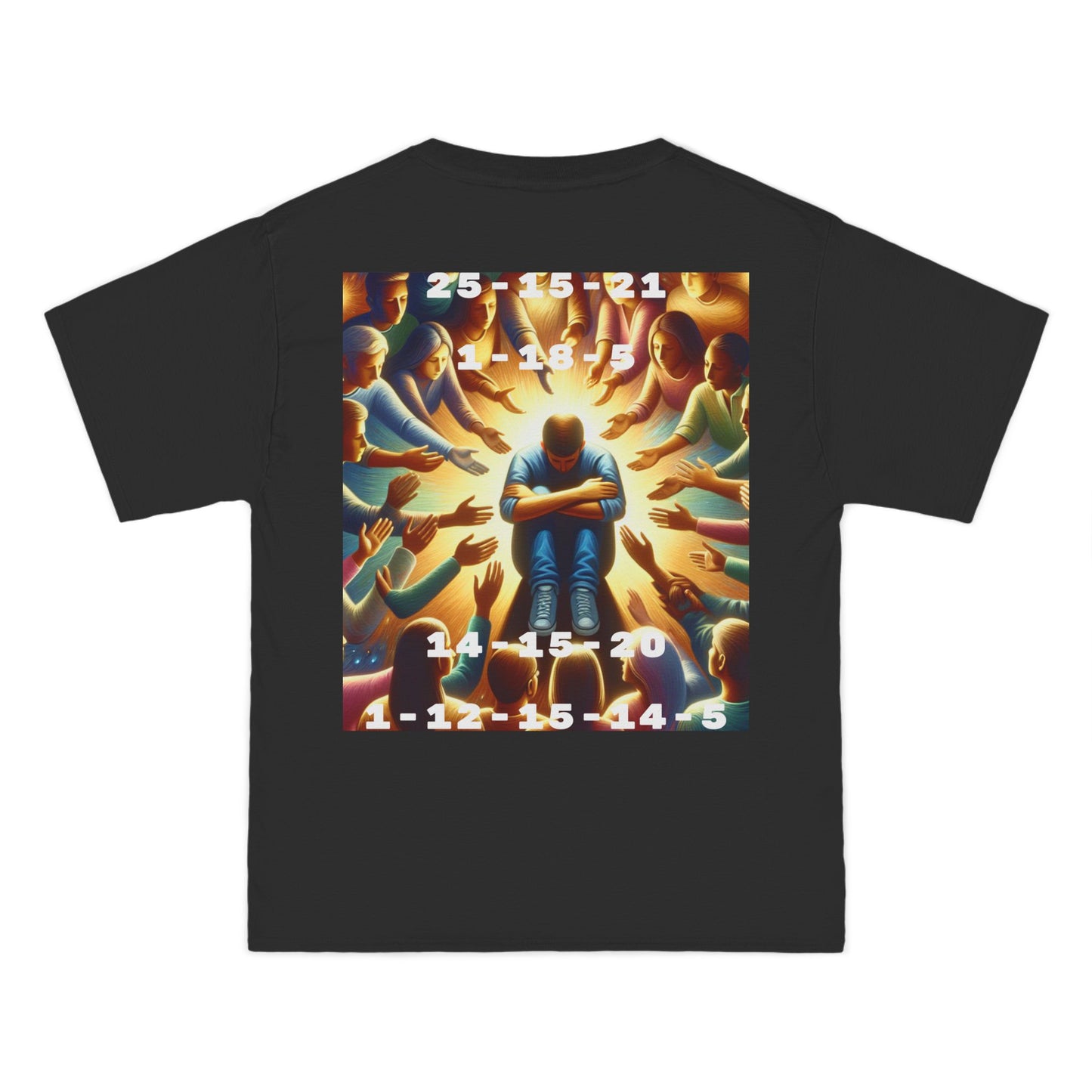 ENCODED | YOU ARE NOT ALONE Unisex Beefy-T® short-sleeve T-shirt