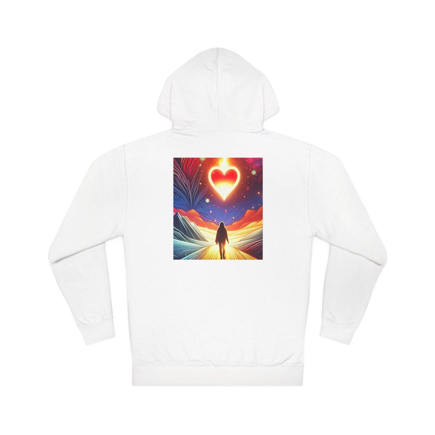 NO CODE | FOLLOW YOUR HEART | Unisex Hooded Sweatshirt