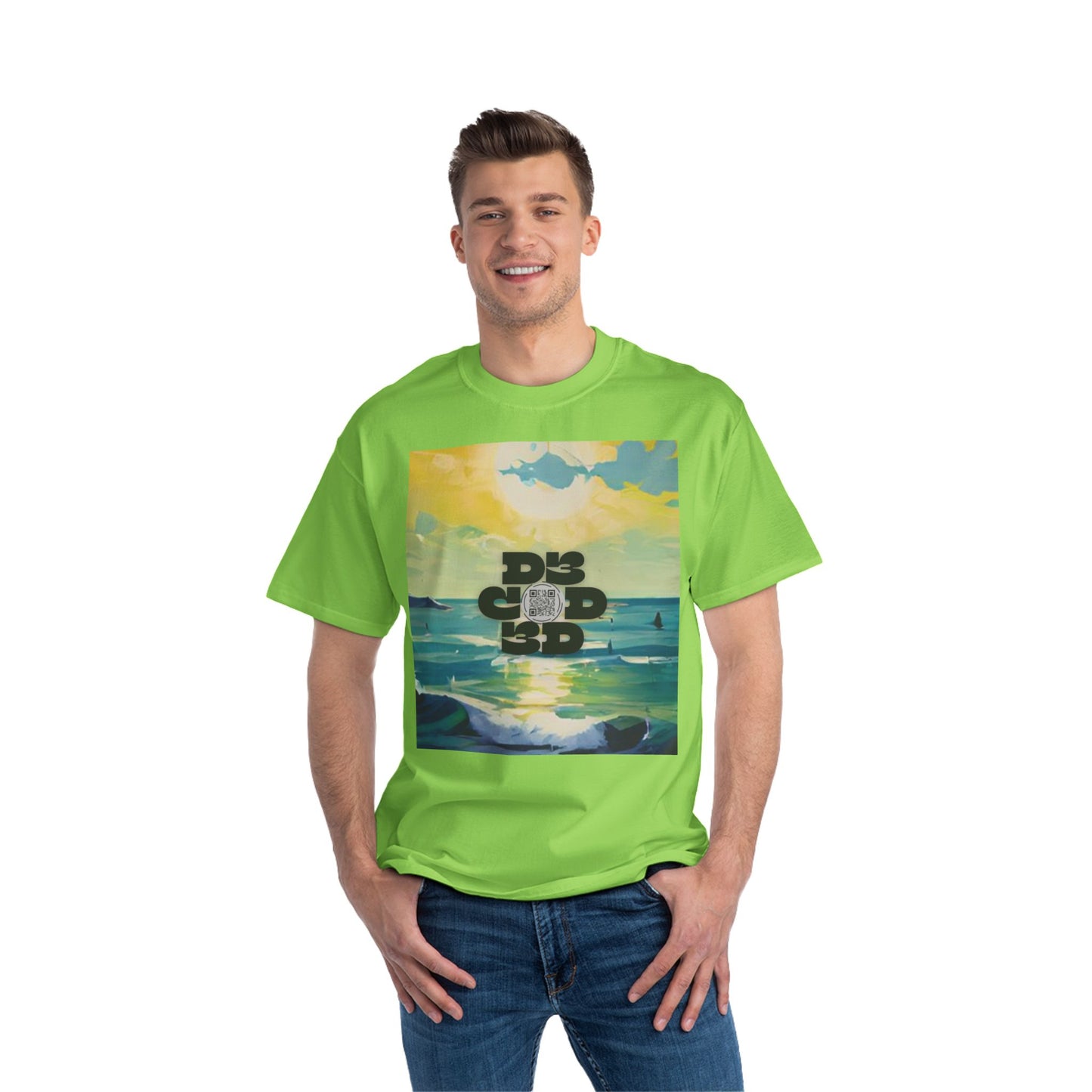 DECODED | FIND YOUR HAPPY PLACE | Unisex Beefy-T® Short-Sleeve T-Shirt