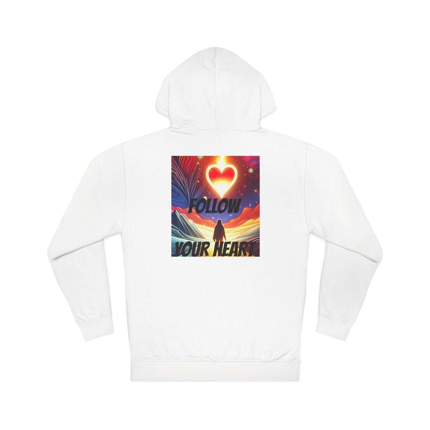 DECODED | FOLLOW YOUR HEART | Unisex Hooded Sweatshirt