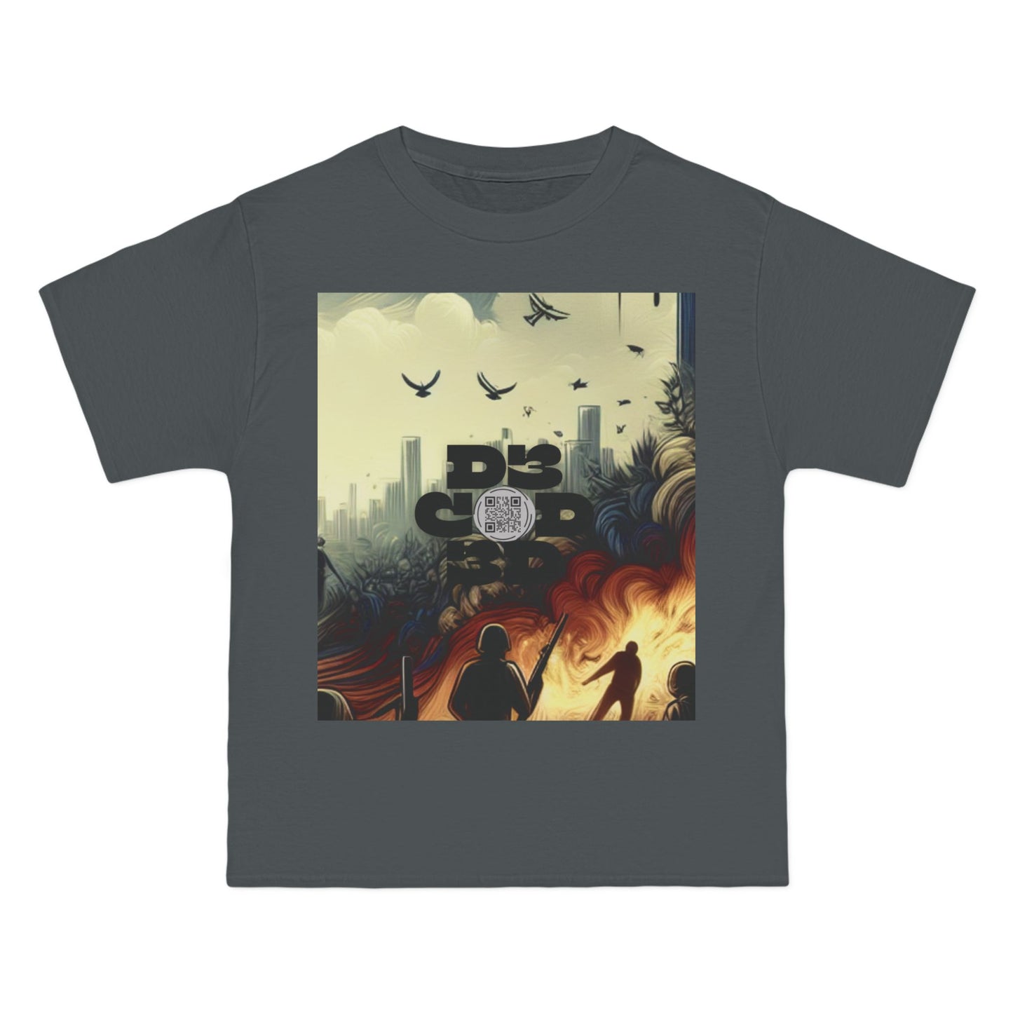 ENCODED | FEAR NO EVIL Unisex Beefy-T® Short-Sleeve T-Shirt