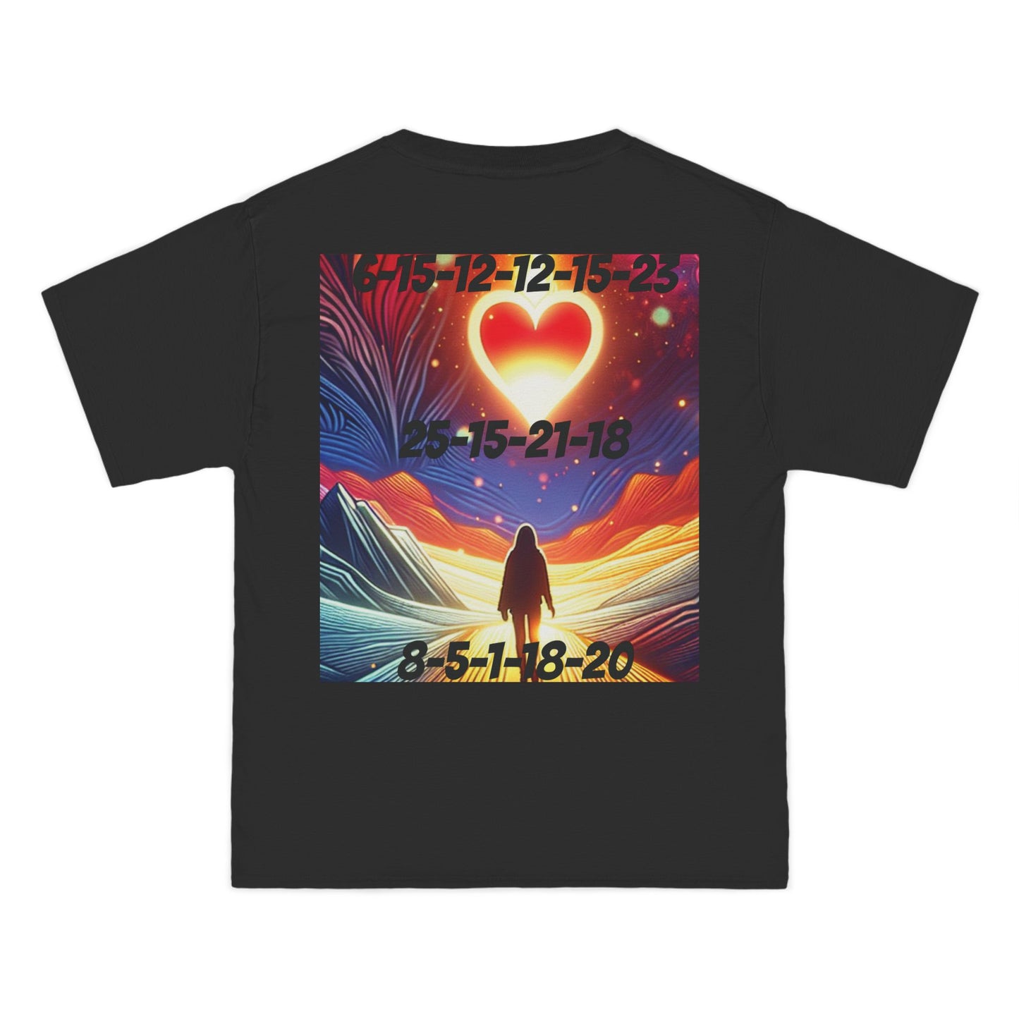ENCODED | FOLLOW YOUR HEART Unisex Beefy-T® Short-Sleeve T-Shirt