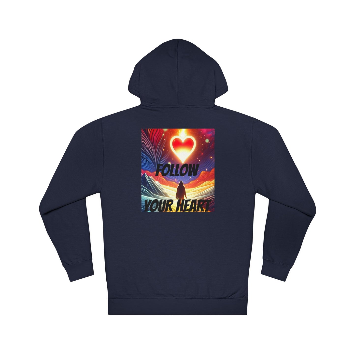DECODED | FOLLOW YOUR HEART | Unisex Hooded Sweatshirt