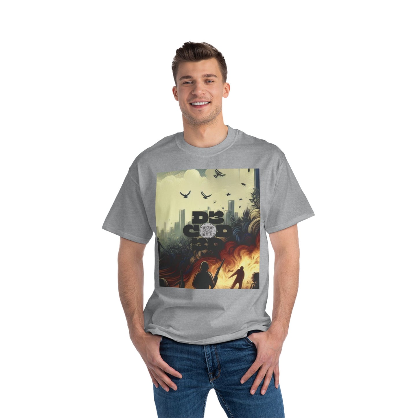 DECODED | FEAR NO EVIL | Unisex Beefy-T® Short-Sleeve T-Shirt