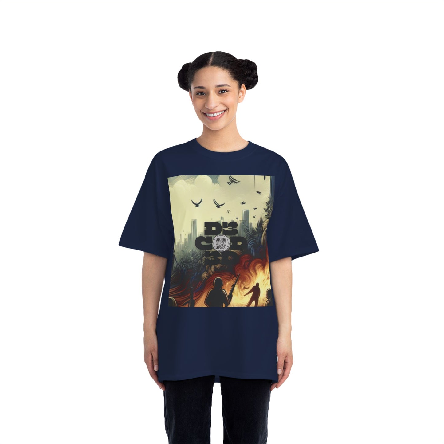 ENCODED | FEAR NO EVIL Unisex Beefy-T® Short-Sleeve T-Shirt