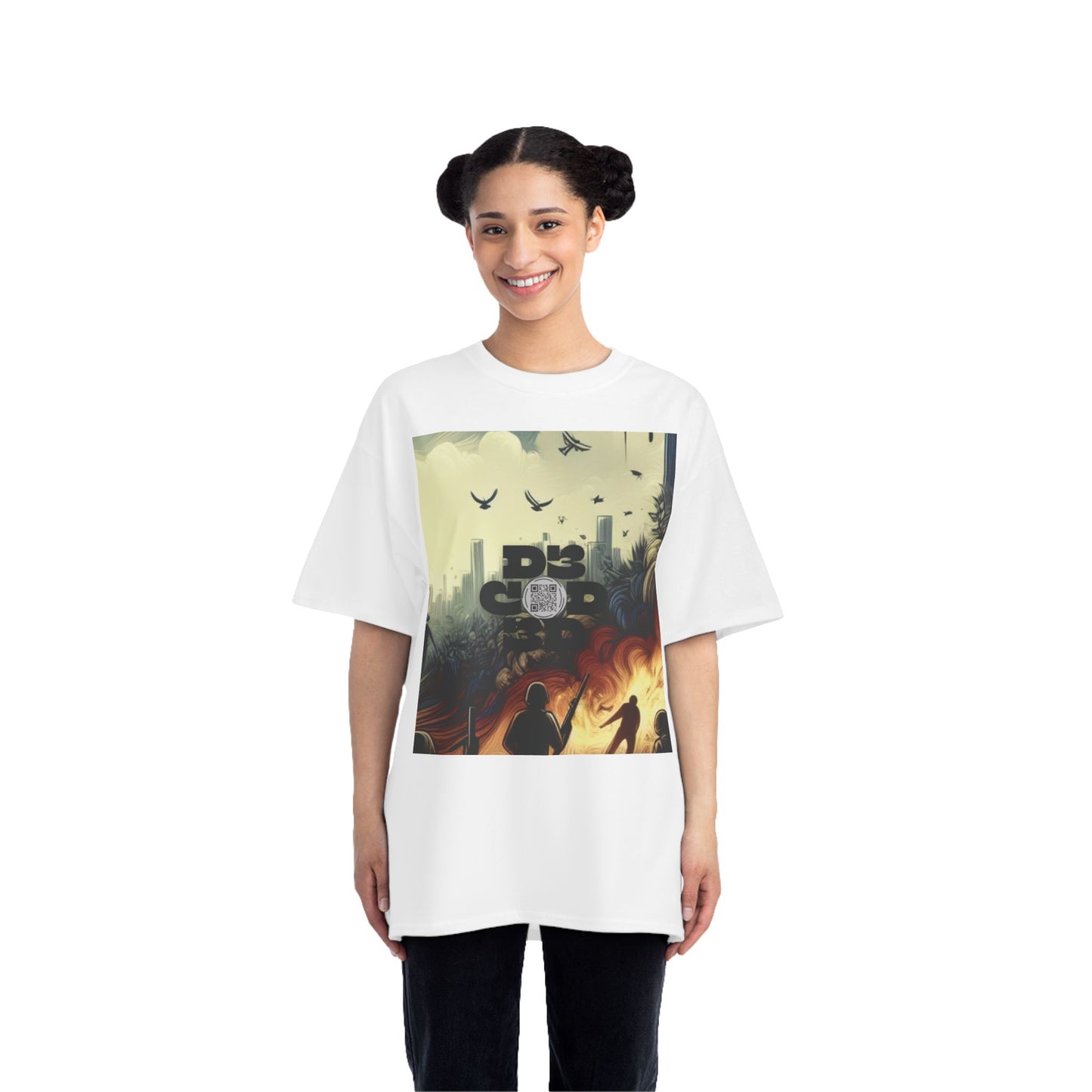 ENCODED | FEAR NO EVIL Unisex Beefy-T® Short-Sleeve T-Shirt