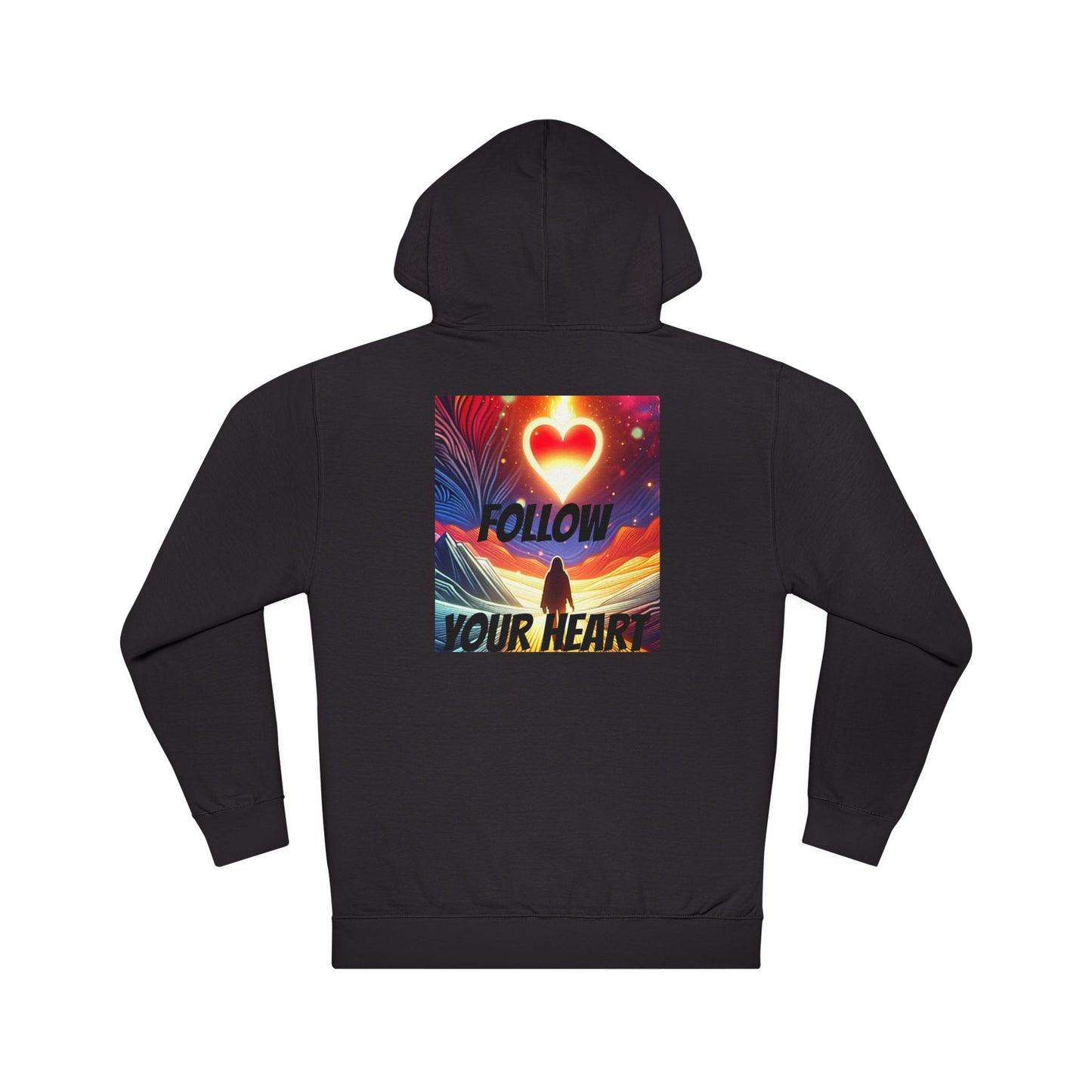 DECODED | FOLLOW YOUR HEART | Unisex Hooded Sweatshirt