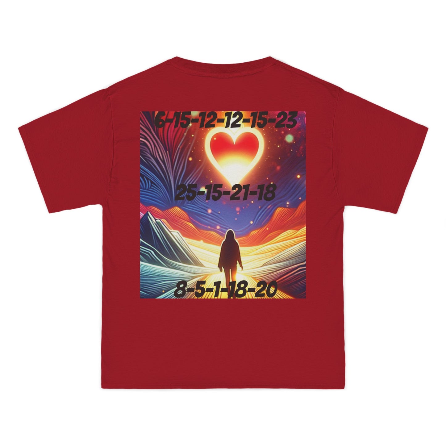 ENCODED | FOLLOW YOUR HEART Unisex Beefy-T® Short-Sleeve T-Shirt