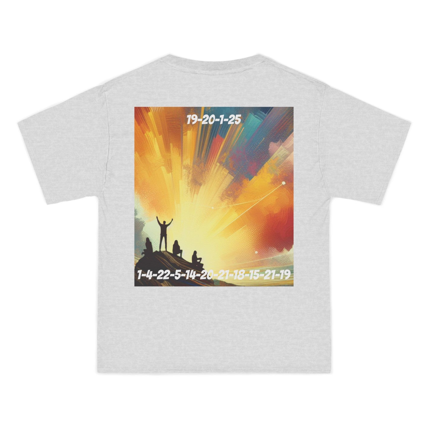 ENCODED | STAY ADVENTUROUS Unisex Beefy-T® Short-Sleeve T-Shirt